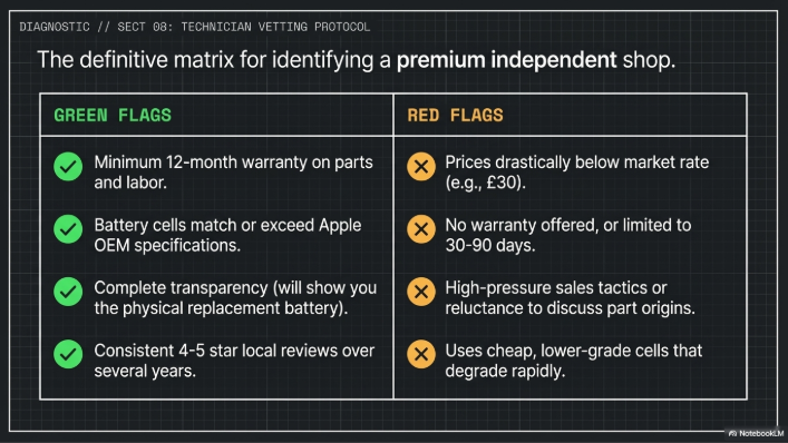 iphone battery market weighton - graph showing independant shops